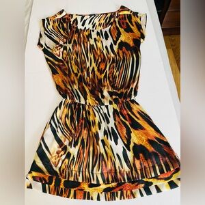Animal Print Dress size 8 made in Brazil